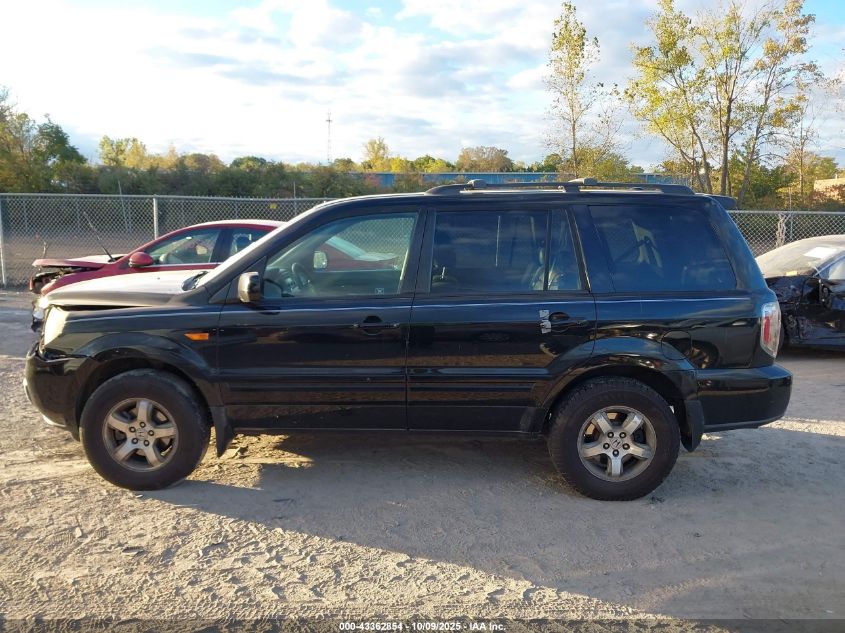 2007 Honda Pilot Ex-L VIN: 5FNYF18677B023450 Lot: 43362854