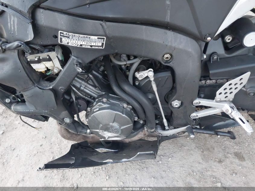 2007 Honda Cbr600 Rr VIN: JH2PC40117M001951 Lot: 43362871