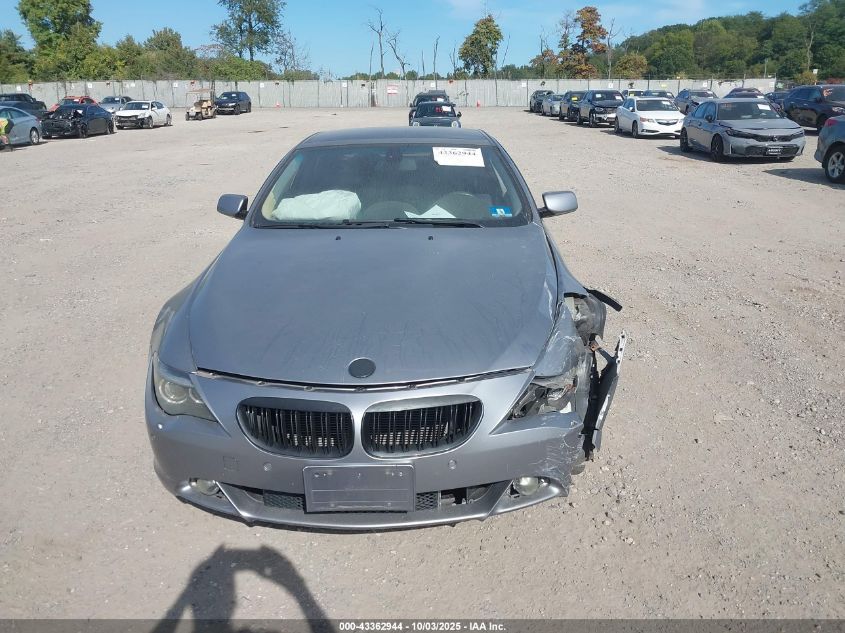 2005 BMW 645Ci VIN: WBAEH73485B215835 Lot: 43362944
