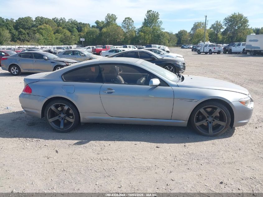 2005 BMW 645Ci VIN: WBAEH73485B215835 Lot: 43362944