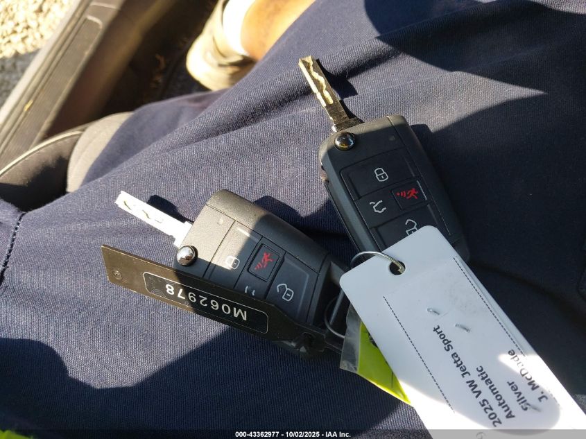 2025 Volkswagen Jetta 1.5T Sport VIN: 3VWBX7BU4SM062978 Lot: 43362977