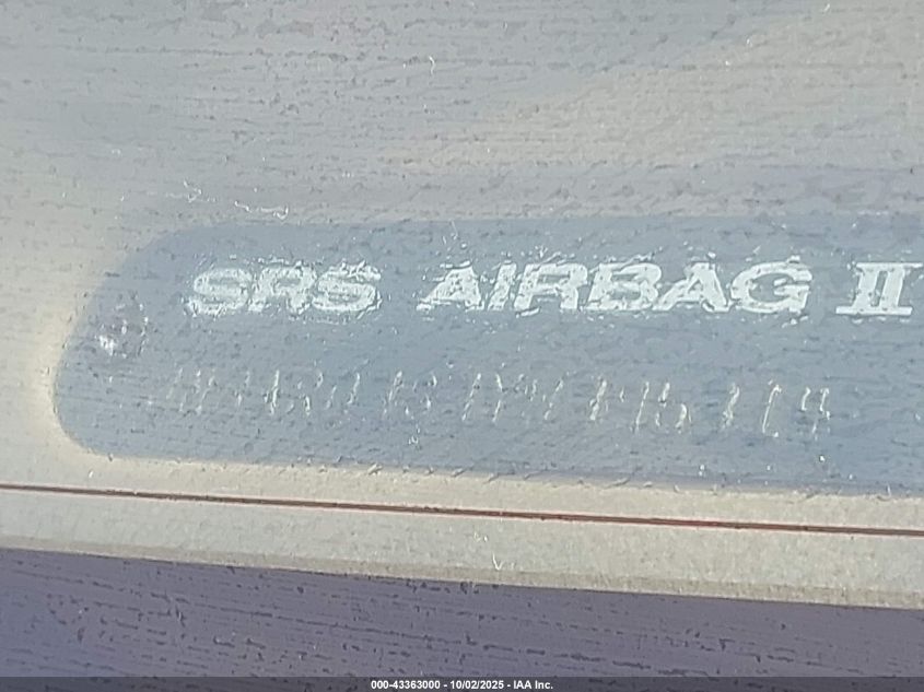 2000 Nissan Pathfinder Le/Se/Xe VIN: JN8AR07S7YW396314 Lot: 43363000