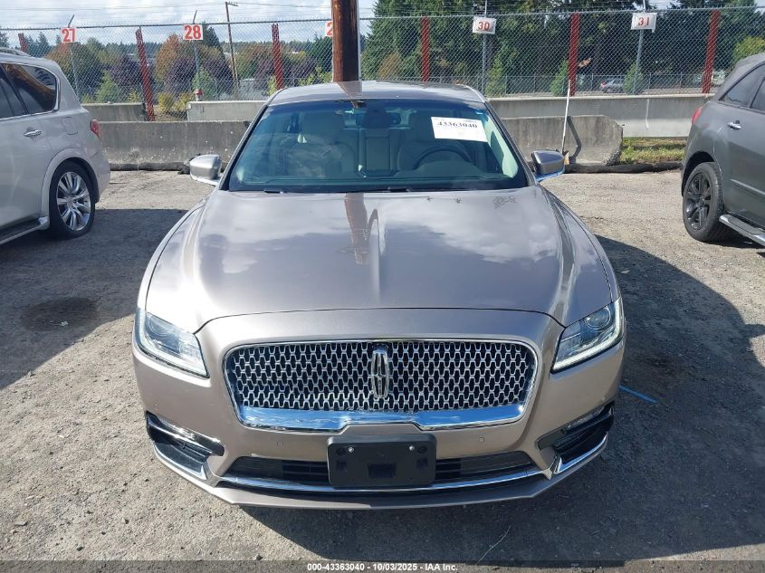 2019 Lincoln Continental Select VIN: 1LN6L9SK8K5606233 Lot: 43363040