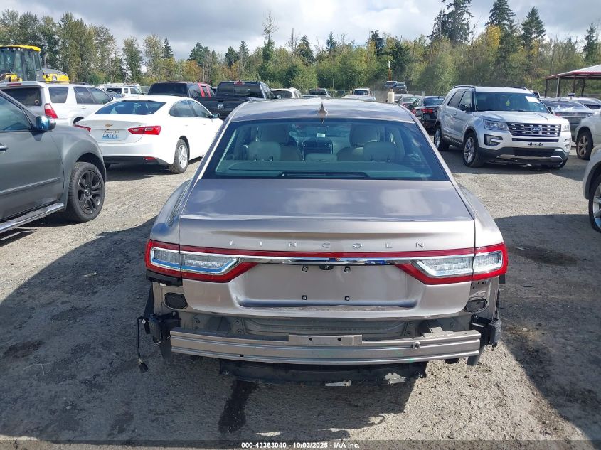 2019 Lincoln Continental Select VIN: 1LN6L9SK8K5606233 Lot: 43363040