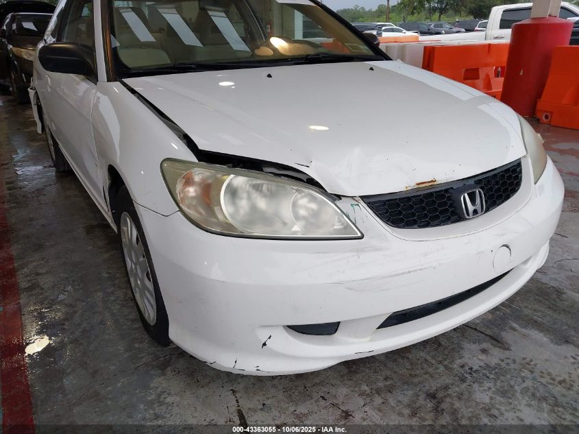 2005 Honda Civic Lx VIN: 1HGEM21595L081040 Lot: 43363055