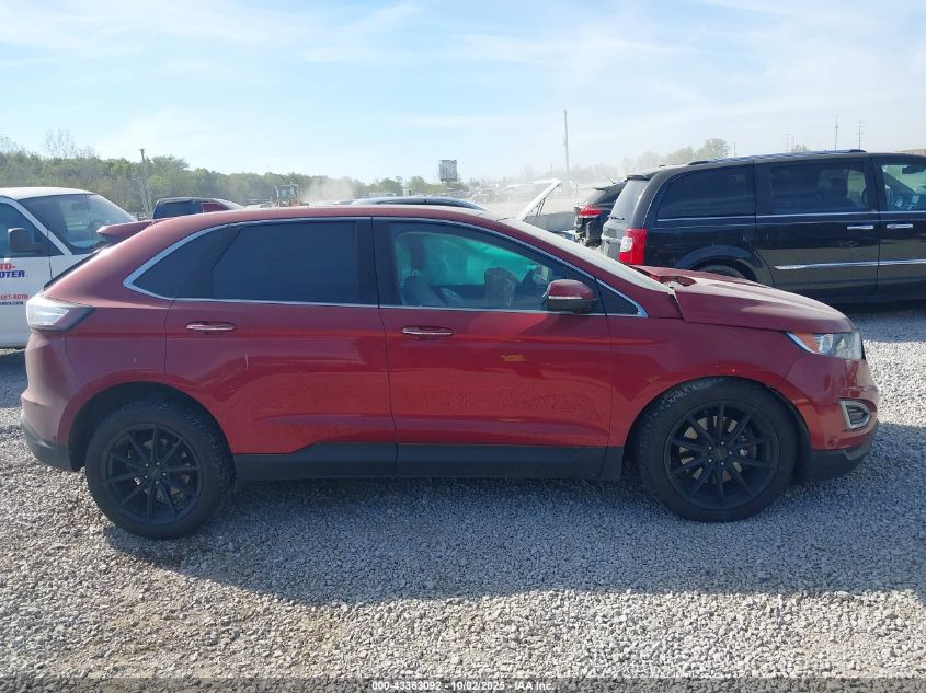 2017 Ford Edge Titanium VIN: 2FMPK4K89HBC15336 Lot: 43363092