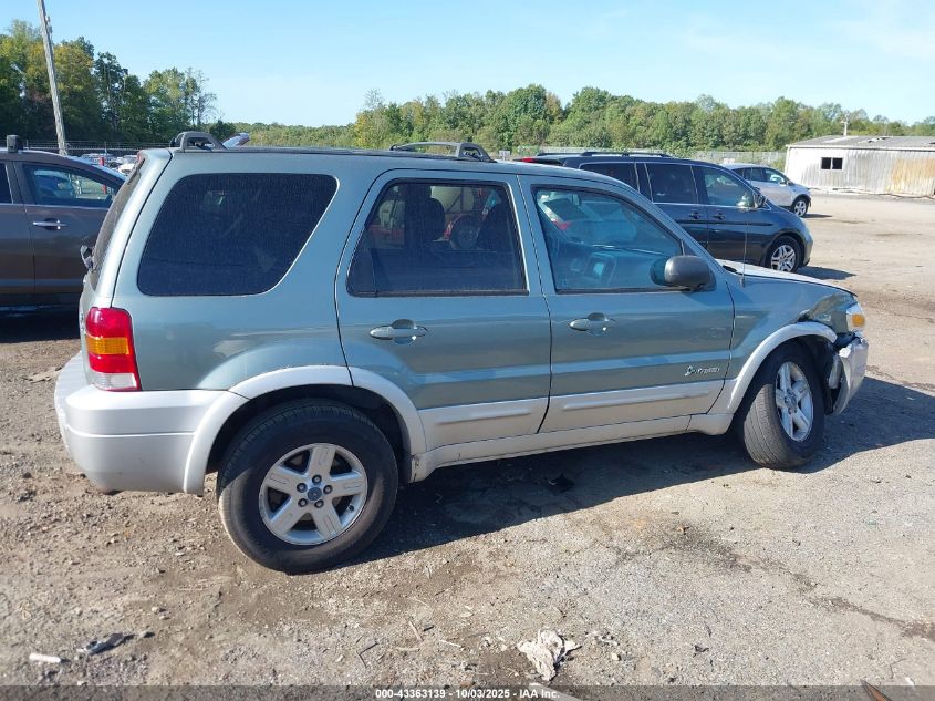 2006 Ford Escape Hybrid VIN: 1FMCU96HX6KB20951 Lot: 43363139