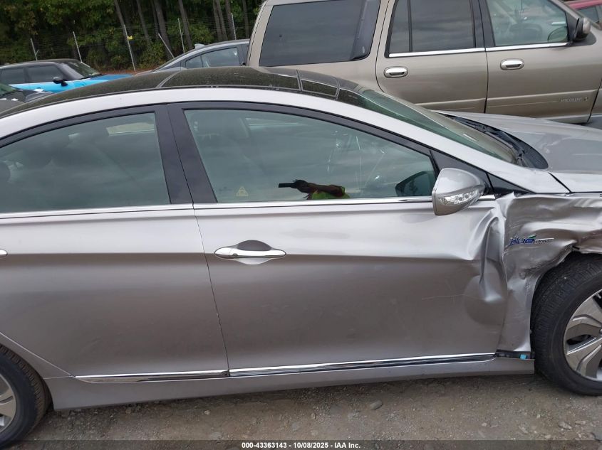 2013 Hyundai Sonata Hybrid Limited W/Panoramic Sunroof Pkg VIN: KMHEC4A47DA050475 Lot: 43363143
