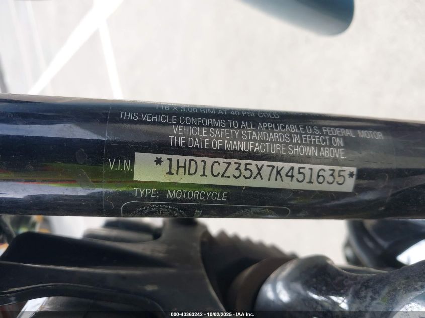 2007 Harley-Davidson Xl1200 N California VIN: 1HD1CZ35X7K451635 Lot: 43363242