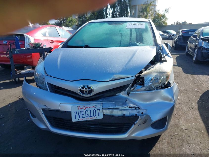 2012 Toyota Yaris Le VIN: JTDKTUD39CD525602 Lot: 43363250