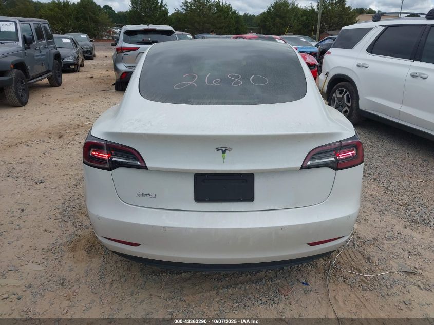 2021 Tesla Model 3 Standard Range Plus Rear-Wheel Drive VIN: 5YJ3E1EA8MF911402 Lot: 43363290