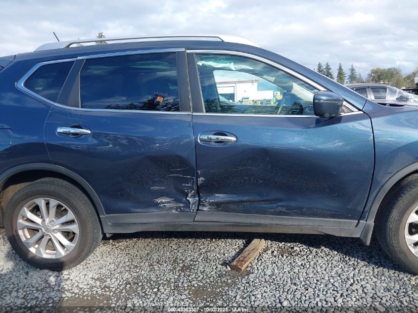 2016 Nissan Rogue Sv VIN: KNMAT2MV5GP596544 Lot: 43363307