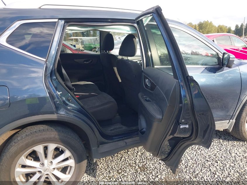 2016 Nissan Rogue Sv VIN: KNMAT2MV5GP596544 Lot: 43363307