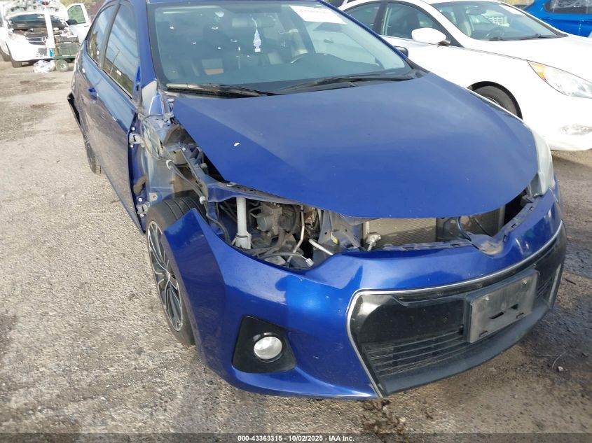 2015 Toyota Corolla S Plus VIN: 5YFBURHE4FP305078 Lot: 43363315