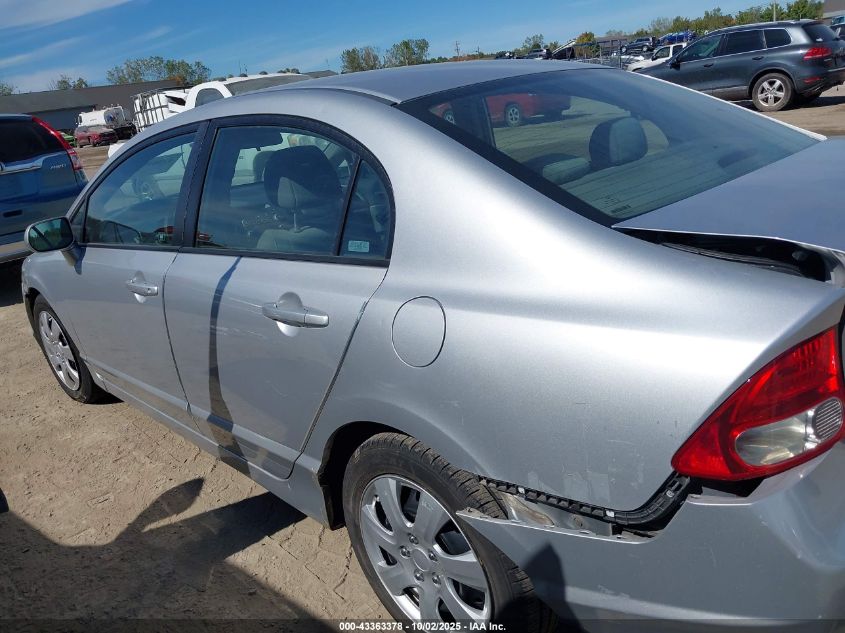 2009 Honda Civic Lx VIN: 1HGFA165X9L000696 Lot: 43363378
