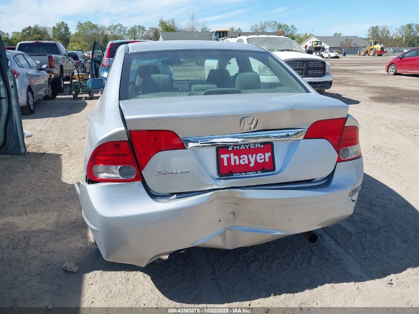 2009 Honda Civic Lx VIN: 1HGFA165X9L000696 Lot: 43363378