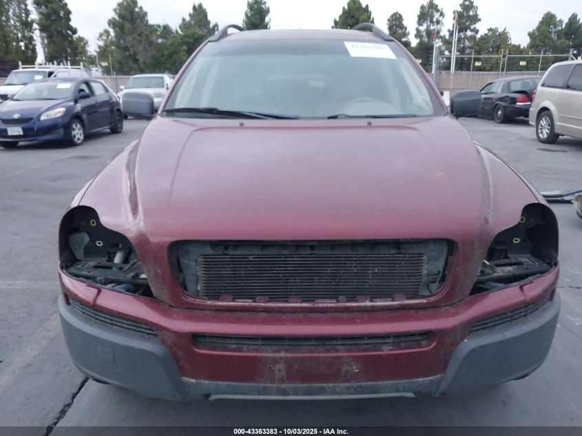 2004 Volvo Xc90 T6 VIN: YV1CZ91H741111215 Lot: 43363383