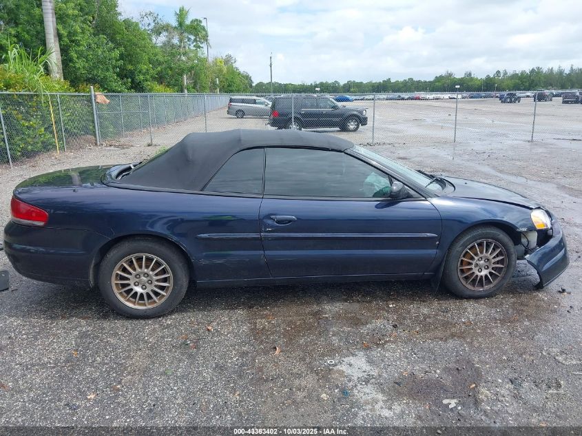2004 Chrysler Sebring Lx VIN: 1C3EL45R24N161894 Lot: 43363402