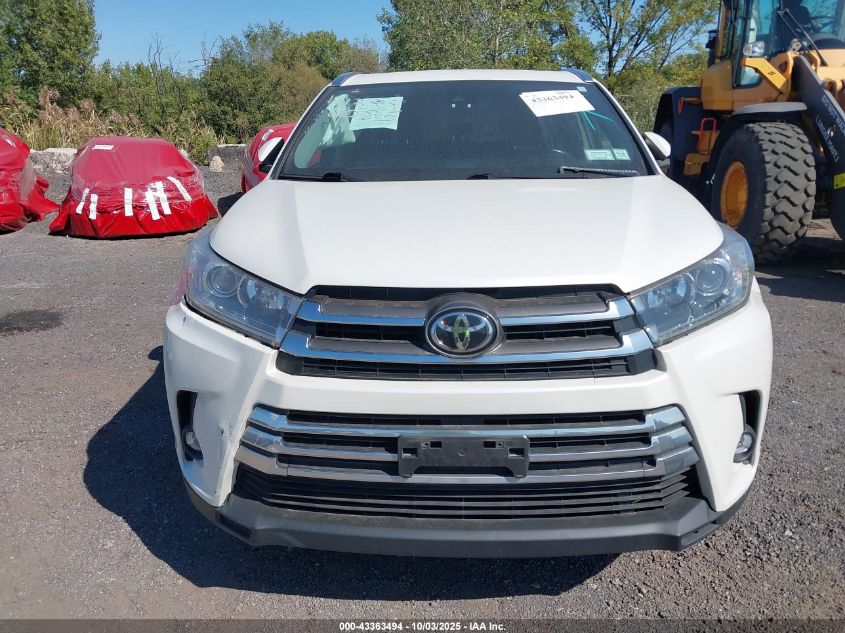 2019 Toyota Highlander Limited VIN: 5TDDZRFH2KS983322 Lot: 43363494