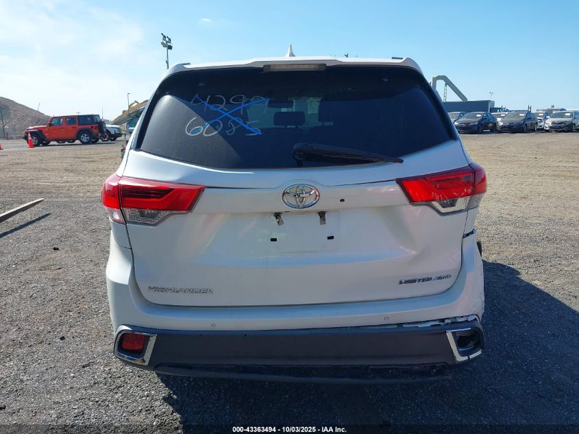 2019 Toyota Highlander Limited VIN: 5TDDZRFH2KS983322 Lot: 43363494