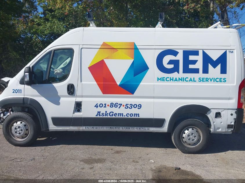 2023 Ram Promaster 1500 High Roof 136 Wb VIN: 3C6LRVBG1PE537544 Lot: 43363504