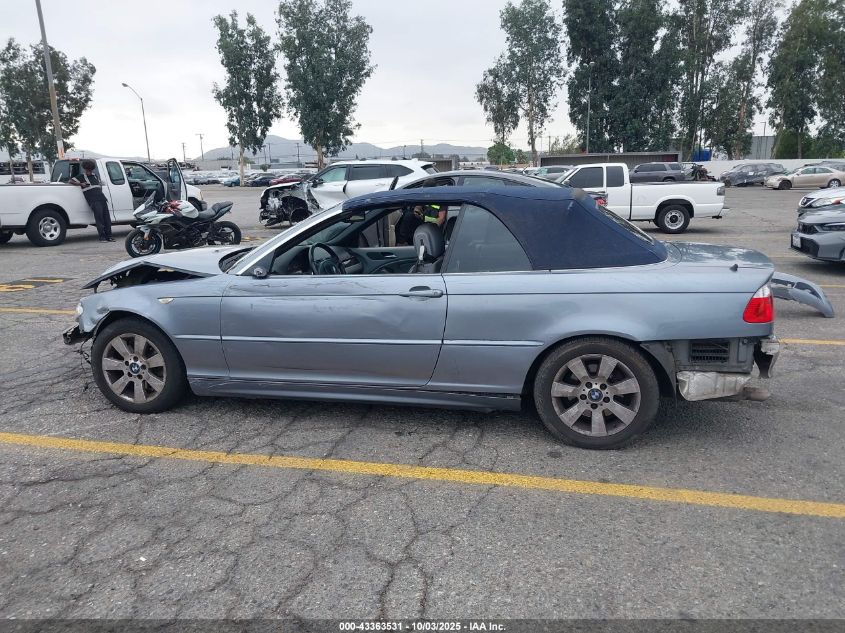 2006 BMW 325Ci VIN: WBABW33416PX88579 Lot: 43363531