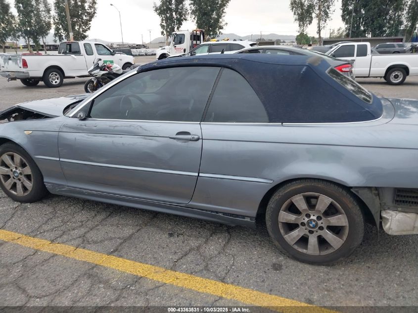 2006 BMW 325Ci VIN: WBABW33416PX88579 Lot: 43363531