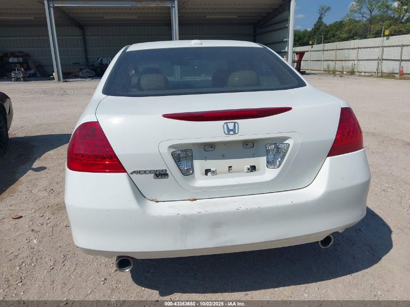 2007 Honda Accord 3.0 Ex VIN: 1HGCM665X7A093042 Lot: 43363650