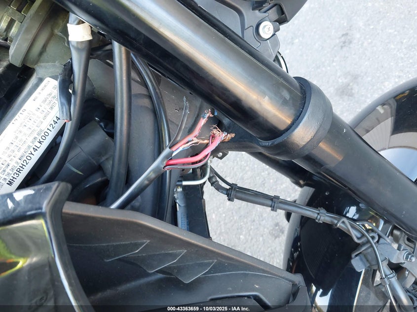 2020 Yamaha Mt-03 VIN: MH3RH20Y4LK001244 Lot: 43363659