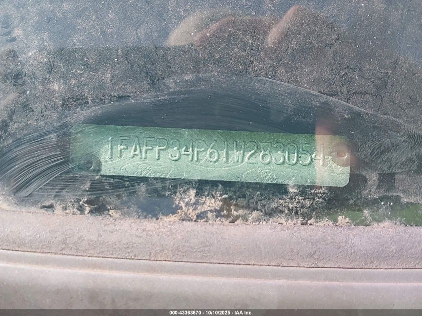 2001 Ford Focus Se VIN: 1FAFP34P61W283054 Lot: 43363670