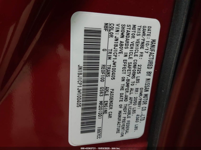 2018 NISSAN ROGUE SPORT SL - JN1BJ1CP1JW100405