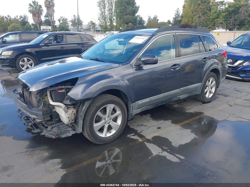 2014 Subaru Outback 2.5I Limited blue other gasoline 4S4BRBLC2E3251376 photo #3