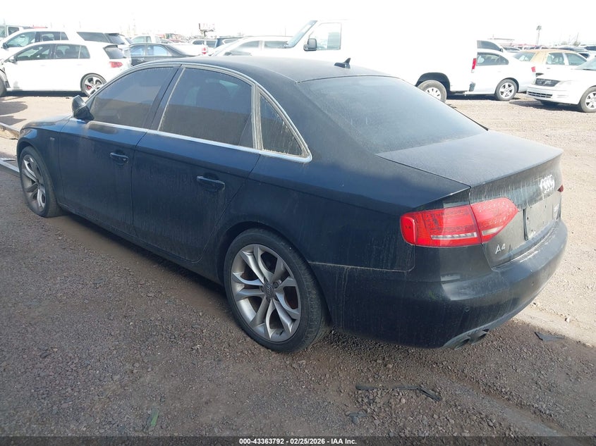 Vin: wauefafl7bn030496, lot: 43858526, audi a4 2.0t premium 20113