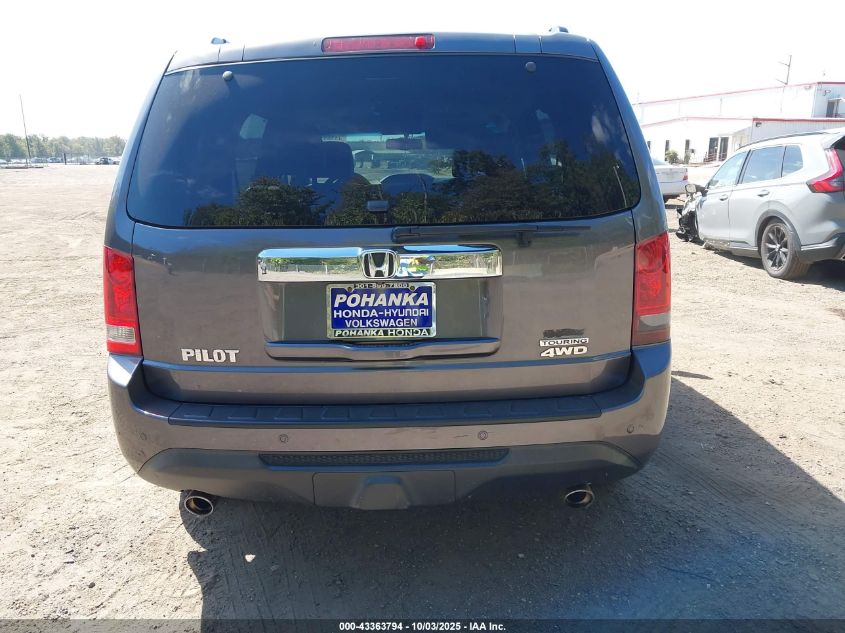 2015 Honda Pilot Touring VIN: 5FNYF4H96FB051153 Lot: 43363794