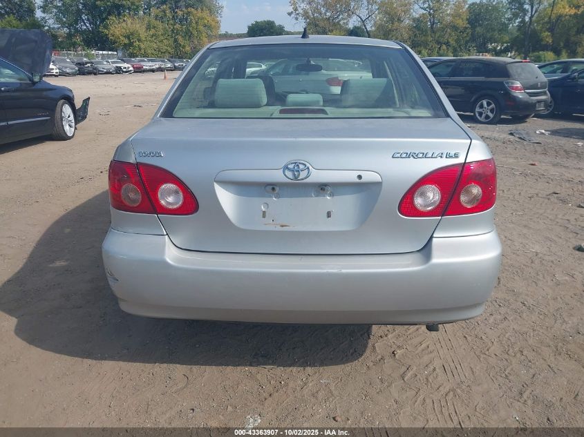 2007 Toyota Corolla Le VIN: JTDBR32E070113854 Lot: 43363907