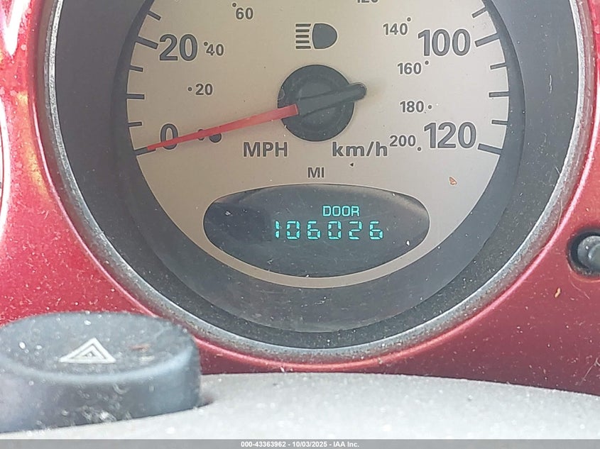 2002 Chrysler Pt Cruiser Touring VIN: 3C4FY58B82T304317 Lot: 43363962