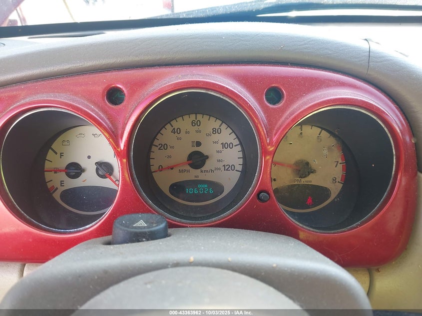 2002 Chrysler Pt Cruiser Touring VIN: 3C4FY58B82T304317 Lot: 43363962