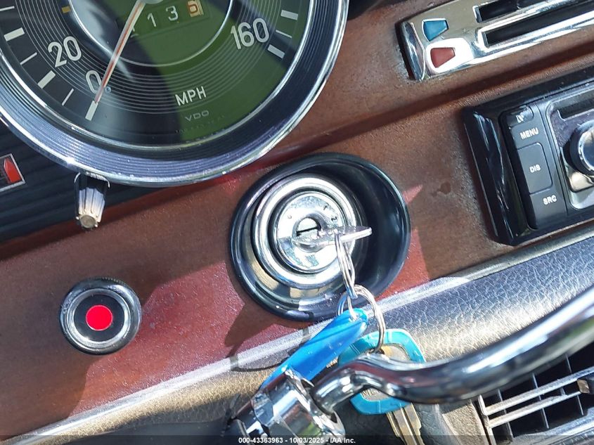 1971 Mercedes-Benz 280Se VIN: 10801812084649 Lot: 43363963