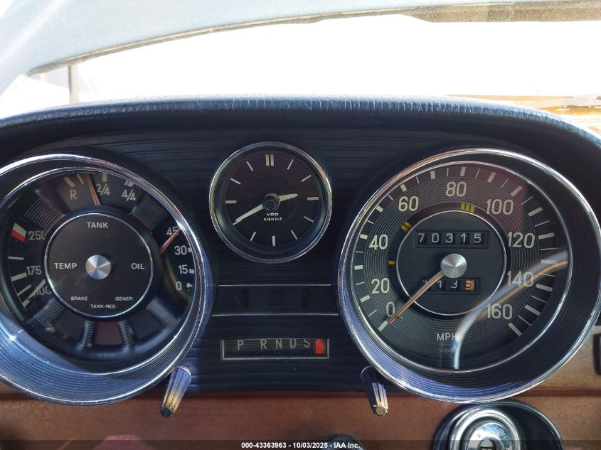 1971 Mercedes-Benz 280Se VIN: 10801812084649 Lot: 43363963