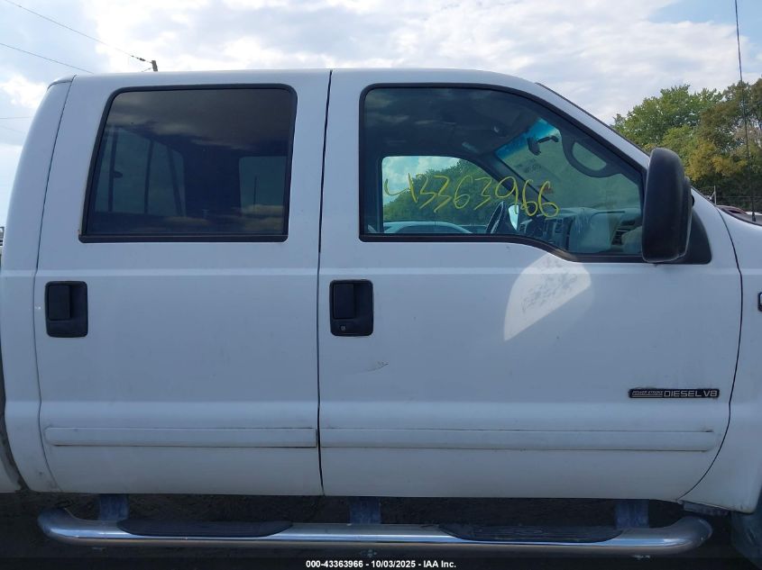 2001 Ford F-350 Lariat/Xl/Xlt VIN: 1FTSW31F41EA22700 Lot: 43363966