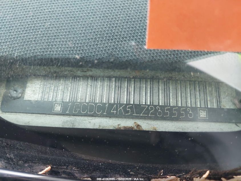 1990 Chevrolet Gmt-400 C1500 VIN: 1GCDC14K5LZ235553 Lot: 43363995