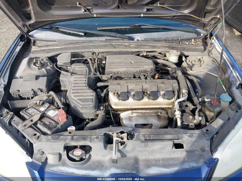 2005 Honda Civic Lx VIN: 2HGES16525H502294 Lot: 43364088