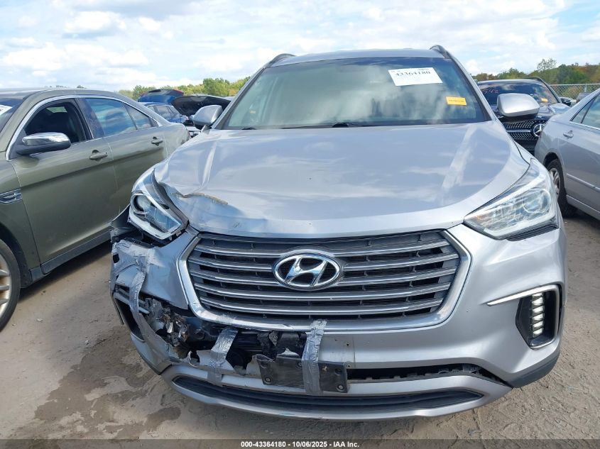 2017 Hyundai Santa Fe Se VIN: KM8SMDHF0HU209803 Lot: 43364180