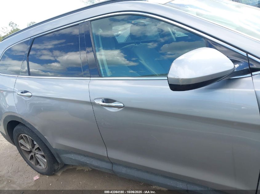 2017 Hyundai Santa Fe Se VIN: KM8SMDHF0HU209803 Lot: 43364180