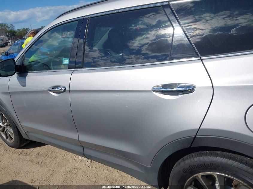 2017 Hyundai Santa Fe Se VIN: KM8SMDHF0HU209803 Lot: 43364180