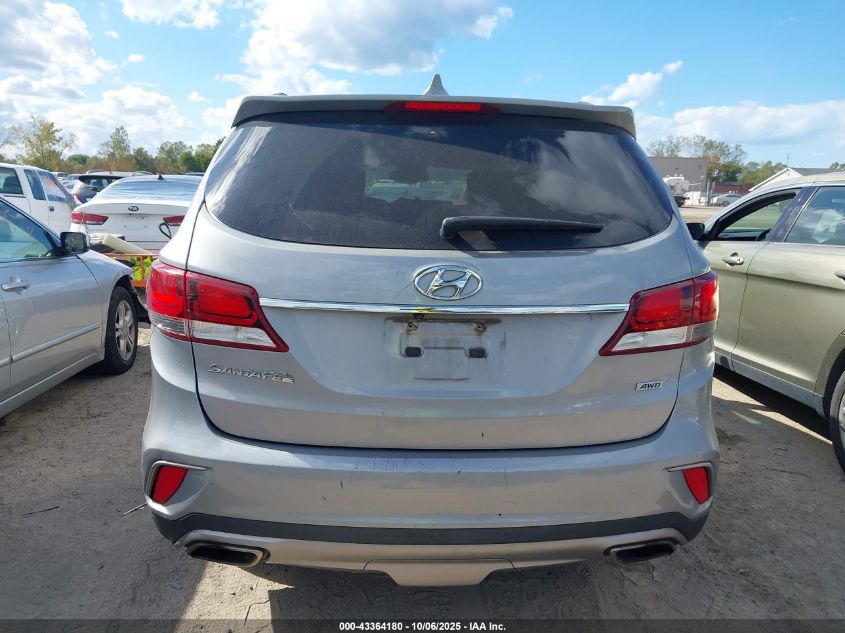 2017 Hyundai Santa Fe Se VIN: KM8SMDHF0HU209803 Lot: 43364180