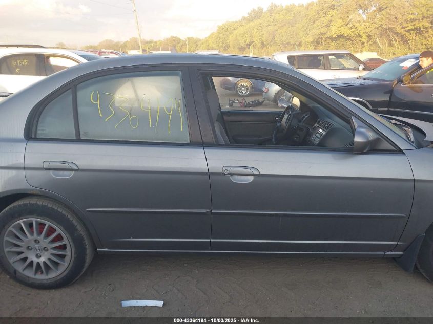 2005 Honda Civic Ex VIN: 2HGES26745H614604 Lot: 43364194