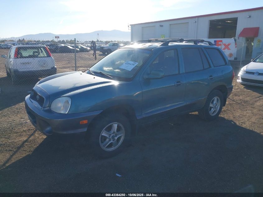 KM8SC13D52U222416 2002 HYUNDAI SANTA FE photo no. 2