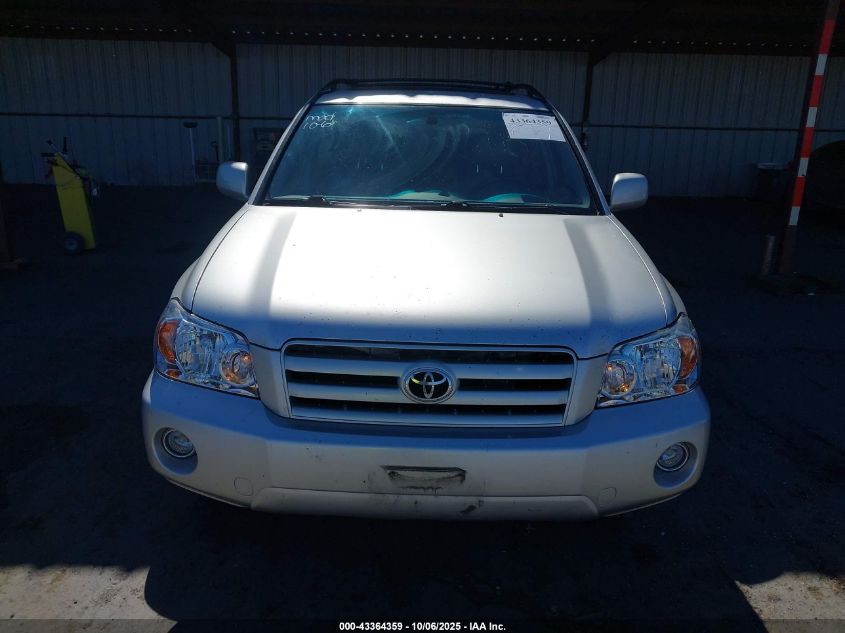 2007 Toyota Highlander Limited V6 VIN: JTEEP21A270227295 Lot: 43364359