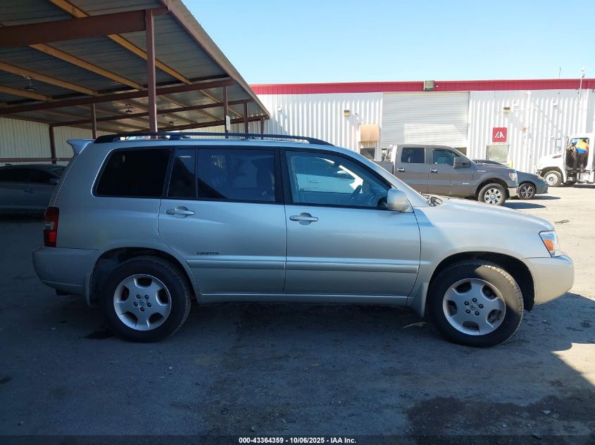 2007 Toyota Highlander Limited V6 VIN: JTEEP21A270227295 Lot: 43364359